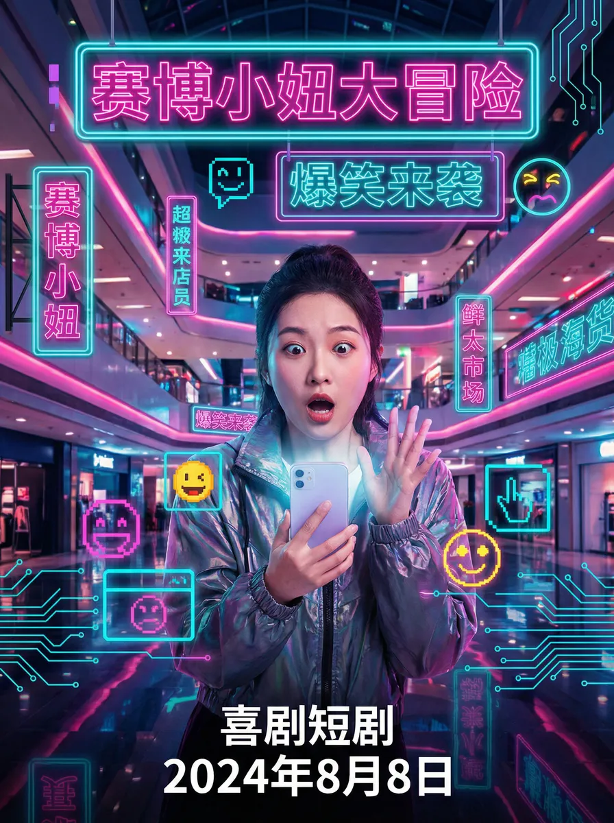 最后的性与爱 搞笑喜剧短剧 - 赛博小妞大冒险海报